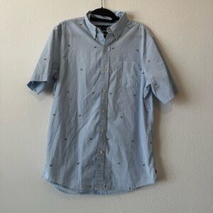 Chaps Men’s Lemon Slice Print Button-Down Shirt – Size M